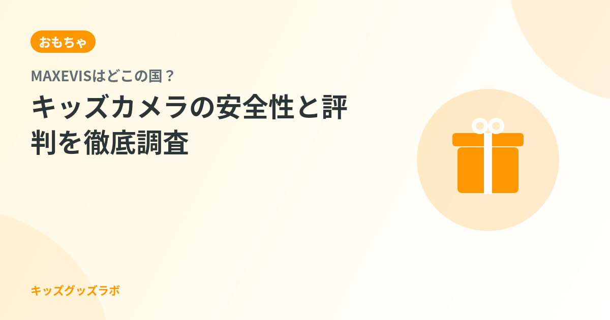 MAXEVISはどこの国？キッズカメラの安全性と評判を徹底調査